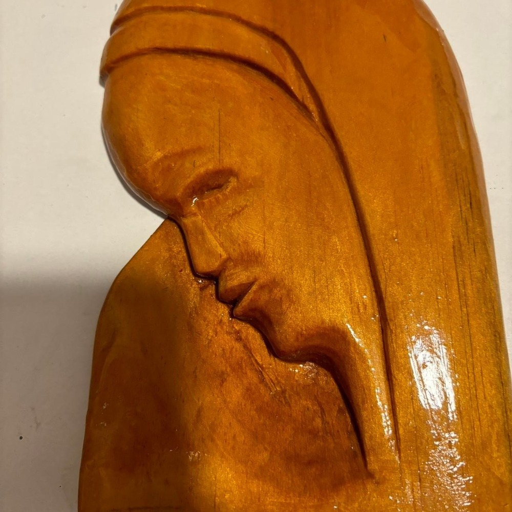 Vintage Virgin Mary Plaque Religious Wall Hanging Home Decor
